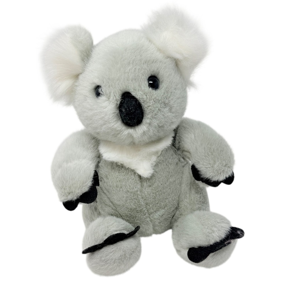 Build-A-Bear Koala Plush Gray White Eucalyptus Scarf Stuffed Animal 11 Inch